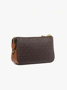 Michael Kors Jet Set Medium Classic Bag, Fashionable Metal Chain Women's Shoulder Bag, Zipper Wallet Elegant Handbag, Suitable For Daily, Gift, Shopping, Party - Dark Brown - View 4