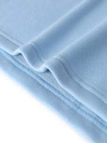 Camvyn Sweatshirt Pria, Sweatshirt Patchwork Musim Gugur Longgar dengan Kerah Model Pesawat, Pakaian Kasual Serbaguna untuk Sehari-hari - Baby Blue - View 6