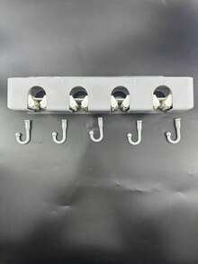 Non-Drill Mop And Broom Holder, Anti-Slip Silicone Handle Design, Multi-Position Fixed Hook Mop Clip Bracket, Wall-Mounted Hook Storage Rack, Suitable For Bathroom, Kitchen, Laundry Room And Home Cleaning Tool Storage - A - View 14