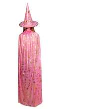 1 bộ áo choàng và mũ phù thủy, áo choàng có mũ in họa tiết sao, phụ kiện trang phục cosplay, bộ đồ hóa trang tiệc tùng - Nhiều màu - Xem 16