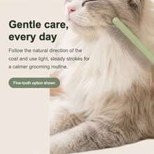 1pc Pet Dog Grooming Comb, Deshedding Slicker Brush, Massage Comb, Cat And Dog Hair Brush, Suitable For All Sizes Of Dogs And Cats Pet Supplies - Multicolor - View 5