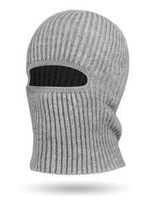 1pc Minimalist Dual-Use Knitted Knitted Hat For Kids, Suitable For Boys' Autumn/Winter Outfits - 1PC - View 4