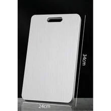 Household Stainless Steel Cutting Board, Material, Easy-To-Clean Design, Kitchen Cutting Board, Kitchen Essential, Effortlessly Slice Fruits, Vegetables, Meat And Bread - Multicolor - View 11