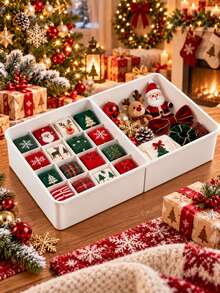 1pc Desktop Storage Box, Transparent Visible Organizer, Suitable For Home, Bedroom, Bathroom, Vanity And Desk. Travel Accessory Gift Box, Perfect Gift For Family And Friends, Birthday, Wedding And Back To School Preparation Desktop Organizer - Multicolor - View 9