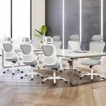 Silla De Escritorio Giratoria Ergonómica De Malla Ajustable - A - Ver 3