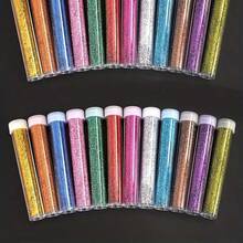 12 Colors Ultra-Fine Glitter Set, Suitable For Art And Plastic Crafts, DIY Cup And Phone Case Decoration, Holiday Party Decoration, And Adult Handmade Sequin Adhesive Material - Multicolor - View 6