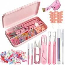 Sewing Tool Kit With Storage Box, Multi‑Color Sewing Accessories Set Including Sewing Clips, Seam Rippers, Thread Snips, Needle Threaders, Soft Measuring Tape, Portable Sewing Supplies For Clothing Repair, Quilting, Embroidery & DIY Crafts - Sewing Tool Box - View 14