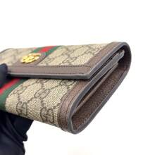 【中古】GUCCI オフィディア GGスプリーム コンチネンタルウォレット 二つ折り長財布 レザー コーティングキャンバス ブラウン ゴールド 523153 - ブラウン - チェックする 8