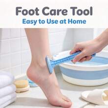 1pc Foot Dead Skin Removal Care Tool, Foot Care Tool Dead Skin Scraper, Ergonomic Design, Wear-Resistant Handle, Portable And Easy To Clean, Foot Therapy Tool, Heel File, Professional Home Foot Care Tool, Perfectly Removes Dead Skin And Dry Cracked Skin - Multicolor - View 3