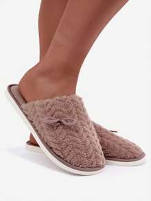 Women's Casual Warm Indoor Slippers For Daily Wear - Beige - View 5