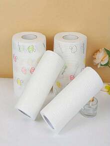 Handuk Kertas Dapur yang Dapat Dicuci, Tisu Pembersih Sekali Pakai, Sangat Menyerap, Tahan Minyak dan Anti Lengket, Bentuk Gulungan, Pola Acak, Cocok untuk Dapur, Ruang Makan, Ruang Tamu, Kamar Mandi, Kamar Tidur dan Tempat Lainnya, Penting untuk Pembersihan Dapur dan Perlengkapan Dekorasi Dapur. - A - View 9