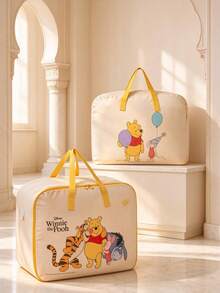 Disney Mickey Mouse Print Foldable Storage Bag With Handle, Large Capacity Clothes Organizer, Dustproof Moisture-Proof Wardrobe Organizer For Quilt Blanket Bedding, Space Saving Moving Bag, Portable Travel Essential, Large Storage Box For Bedroom - View 4