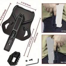 1pc Ambidextrous Holster Multi-Functional Tactical Adjustable 9mm/SW40/357 G17 G19 Waist Quick Draw Holster - Sand - Khaki - View 5