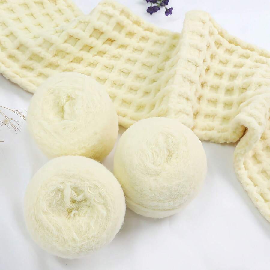 1pc 80g Approx. Handmade Crochet Yarn, Mint Mousse Color 5-Ply Cloud Special DIY Material Yarn, Suitable For Scarves, Blankets, Valentine's Day Christmas Gift Decoration - Multicolor - View 1