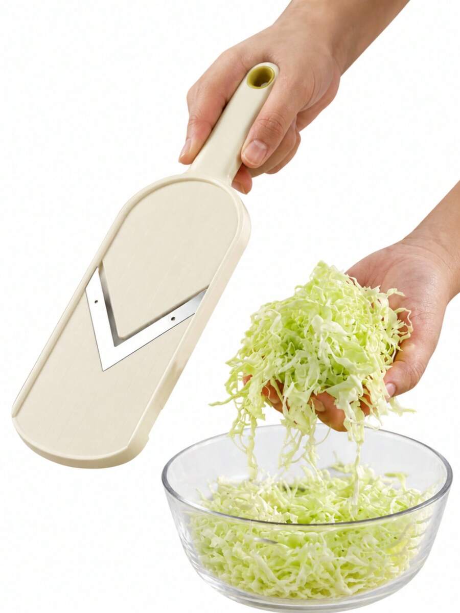2/1pc Kitchen Vegetable Slicer - Vegetable Cutter With Cleaning Brush, Ergonomic Handle, Perfect For Cutting Vegetables And Fruits, Ideal Kitchen Tool For Home Cooking And Holiday Gatherings - Multicolor - View 1