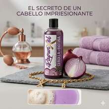 Shampoo Rapunzel con Cebolla y Biotina - Fórmula para un Cabello Fuerte, Radiante y con Brillo Espectacular - Limpieza Profunda y Nutrición con Extractos Naturales - Champú - Ver 2