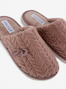 Women's Casual Warm Indoor Slippers For Daily Wear - Beige - View 8