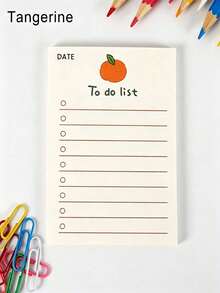 Cute Fruit Daily Planner To-Do List, Notebook Paper Stationery - Multicolor - View 12