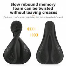 ROCKBROS 1PC Cycling Silicone Seat Cover Slow Rebound Memory Foam Suitable For Long-Distance Cycling Memory Foam Shock-Absorbing Seat Cushion Anti-Friction And Breathable Neoprene Seat - Multicolor - View 5