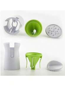 1pc Portable Multi-Function Vegetable Salad Slicer/Shredder (Suitable For Cabbage, Lettuce, Purple Cabbage, Cucumber, Bok Choy, Zucchini Noodle Maker) - Perfect For Making Healthy Meals, Suitable For Zucchini, Cucumber, Carrot And Other Ingredients; Easy To Operate, Dishwasher - Multicolor - View 6