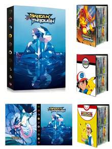 Panini 1pc Game Card Album, Card Storage Photo Album, Card Collection Book Pocket Monsters Pets, 120 Card Slots Max Capacity 240 Cards (Cards Not Included) - One Size - View 1