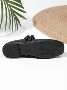 Sepatu Balet Wanita Mary Jane Hitam Gaya Cina - Hitam - View 6