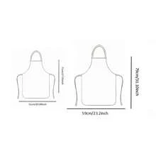 1pc Black Gold Leopard Gradient Print Apron For Home Cooking Baking - Multicolor - View 6