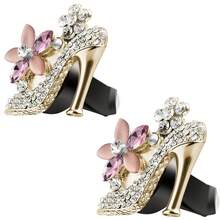 1pc Shiny Crystal High Heel Car Air Vent Clip, Crystal Handbag Car Fragrance Air Vent Clip Pendant, Rhinestone Diffuser Air Vent Clip, Shiny Car Air Conditioner Decoration, Exquisite Christmas Gift, New Year Gift, Exquisite Gift For Friends - Rhinestone Air Vent Ornament - View 25