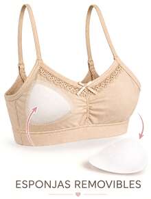 Women Bras & Bralettes - Black and Beige - View 3