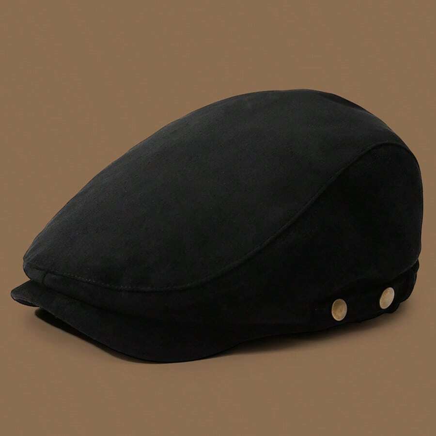 1pc Men's Autumn/Winter Beret Hat, Casual Versatile Outdoor Baseball Cap, Suitable For Travel And Shopping - A - View 1