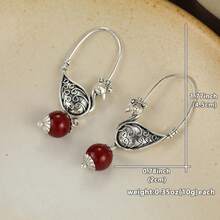 Women's Vintage Phoenix Design Long Ear Hooks, Atmospheric Vintage Earrings, Suitable For Daily Commute And Travel Wear - Silver - View 6