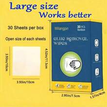 10pcs Strong Adhesive Remover, Glue Remover, Wipes, Glass Remover, Car And Home Tile Strong Adhesive Remover, Quickly Remove Sticky Residue, Remove Glue Residue - Multicolor - View 2