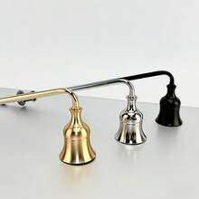 1/2/4pcs Multicolor Metal Candle Snuffer, Home And Kitchen Decor, Candle Accessories, Decorative Tool With Handle, Candle Extinguisher Cover - Multi-color - View 9
