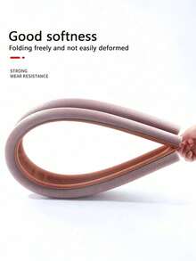 10pcs Door Bottom Windproof Seal Strip (Minimalist Gray/Black), Suitable For Door Bottom And Door Frame Gaps; Features Sound Insulation, Shock Absorption, Dust-Proof, Wind-Proof And Insect-Proof Functions; Easy Installation, No Damage To Floor; Solid Cylindrical Design, Quick Rebound After Compression; Suitable For Bedroom, Kitchen And Various Home Settings, Hotel, Restaurant, Office And Commercial Spaces. - Multicolor - View 9