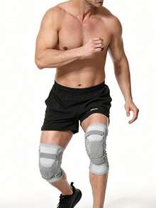 1 Set Adjustable Compression Knee Support, Unisex, Patella Joint Protection, Suitable For Running, Cycling, Fitness, Outdoor Hiking, Gym Training And Daily Wear Knee Injury Support - Multicolor - View 4