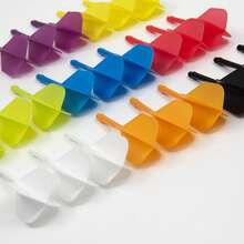 24pcs Integrated Dart Flight Set, 3pcs/Set 8-Color Solid Color Combination, 2BA Universal Thread Integrated Molded Dart Accessories, Anti-Drop And Non-Bending, Replacement Spare Dart Flights And Shafts, Suitable For Hard And Soft Tip Darts, Dart Practice, Indoor Competition, Leisure Gathering Training Replacement Consumables - Multicolor - View 8