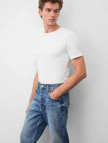 Men's CARPE Men's Straight Fit Jeans Light Blue Trousers - Royal Blue - View 4