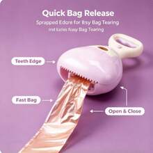 Portable Dog Poop Scooper With Built-In Bags, Outdoor Poop Picker For Dog Walking, Easy Carry Pet Cleanup Tool With Waste Bags Included, Pet Walking Supplies - Multicolor - View 4