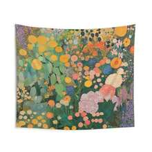 Gustav Klimt Inspired Botanical Garden Wall Tapestry - Multicolor - View 2