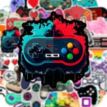 50pcs Colorful Game Controller Pattern Stickers, Non-Fading, Suitable For Children's Crafts, Notebooks, Gift Box Decoration - Multicolor - View 3
