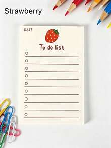 Cute Fruit Daily Planner To-Do List, Notebook Paper Stationery - Multicolor - View 15