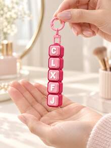 1pc Personalized Custom Keycap Stress Relief Keychain - Name And Text Customized Keyboard Keychain, Custom Mixed Color Mechanical Keyboard Keychain, 3D Printed Accessory, Can Be Used As Pendant, Bag Charm And Unique Personalized Gift For Halloween And Christmas - Multicolor - View 5