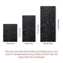 QLOM 1pc Blackout Window Film, Blackout Curtain, Decorative Glass Privacy Shade Curtain, Suitable For Home Rooms, Creating Dark Sleeping Environment - A - View 9