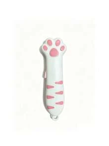 Multifunctional Pocket Folding Knife, Cute Cat Paw Retractable Curved Blade, Non-Slip Handle, Mini Portable Box Opener With Lanyard Hole, Home Daily Parcel Unboxing Craft Tool, Suitable For Students, Office Workers And Cute Gift Lovers - View 10