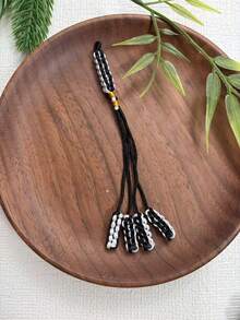 1pc Original Handmade Contrast Color Braided Rope Tassel Pendant, Artistic Retro Tassel Charm, Key & Bag Accessory, DIY Decorative Hanging Rope - Multicolor - View 11