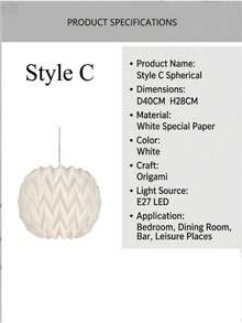 Modern Minimalist Creative Foldable Pendant Light Shade, Round Pendant Light Shade, Suitable For Living Room, Bedroom And Dining Room Ceiling Decoration, Foldable Pendant Light Shade, Home Decor - A - View 13