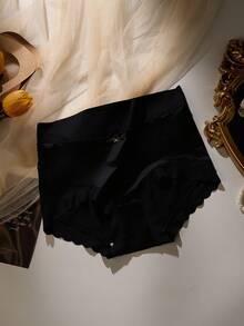 4pcs Luxury Satin Seamless Briefs For Women, Mid-Rise, Skin-Friendly Crotch, Sexy, Silky, Stretchy - Multicolor - View 4