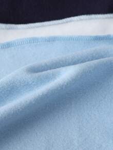 Camvyn Sweatshirt Pria, Sweatshirt Patchwork Musim Gugur Longgar dengan Kerah Model Pesawat, Pakaian Kasual Serbaguna untuk Sehari-hari - Baby Blue - View 8