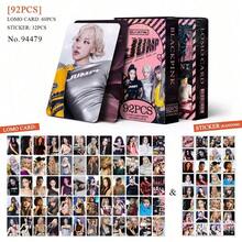 asmodee 92pcs BLACKPINK New Album Jump Photo Cards KPOP Merchandise LOMO Cards, Suitable For Decorating Notebooks And Room Photo Walls, Perfect Holiday Gift - Style Random - View 4