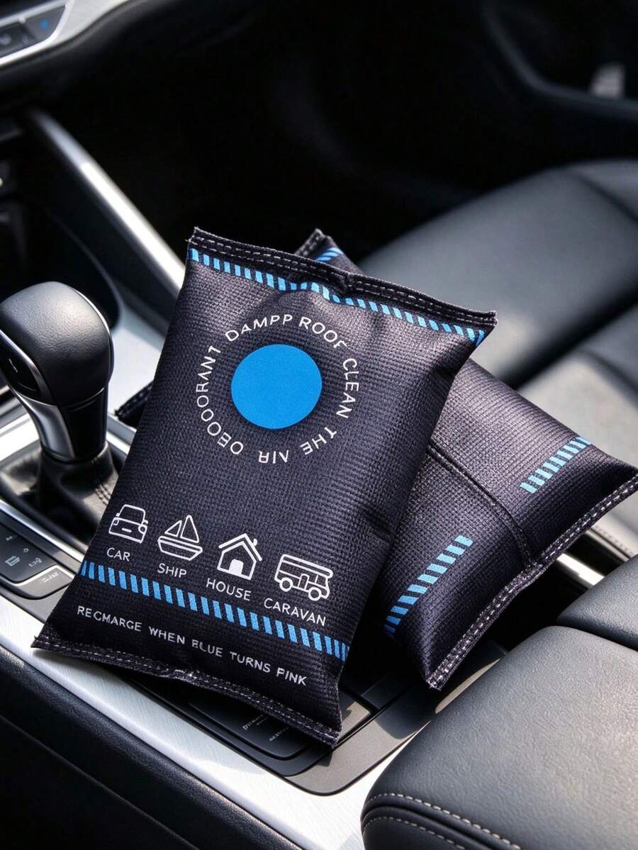 1/2/Pcs Reusable Silicone Car Dehumidifier Bag- Ideal For Absorbing Moisture,Preventing Dampness,Humidity And Condensation In Vehicle Interior Or Home,Dehumidifier Moisture Absorber For Home,Car Accessories/Car Air Freshener/Kitchen Accessories/Gifts